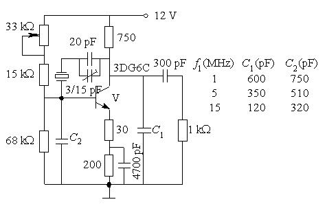 晶體振蕩器電路 晶體振蕩器電路